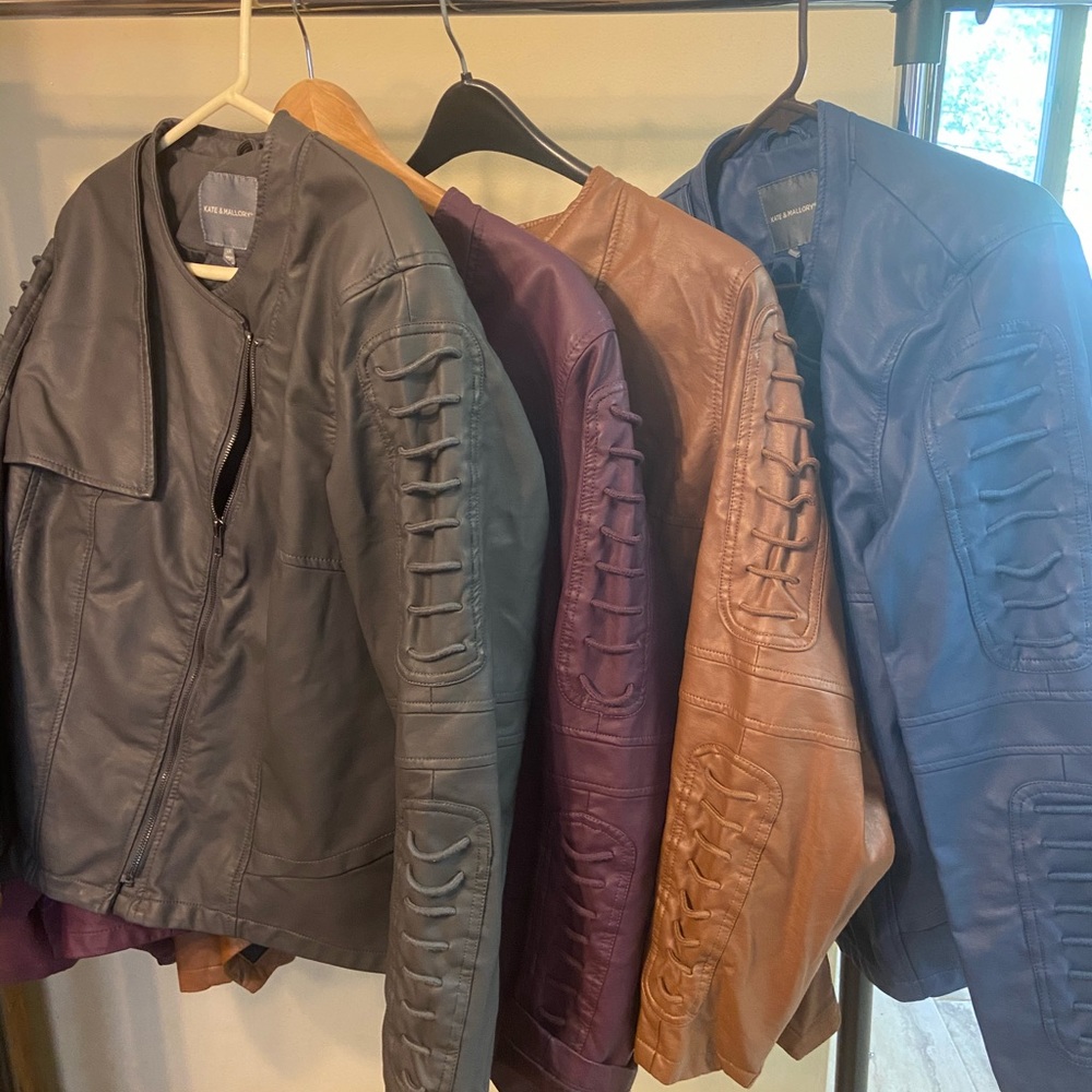 Leather coat